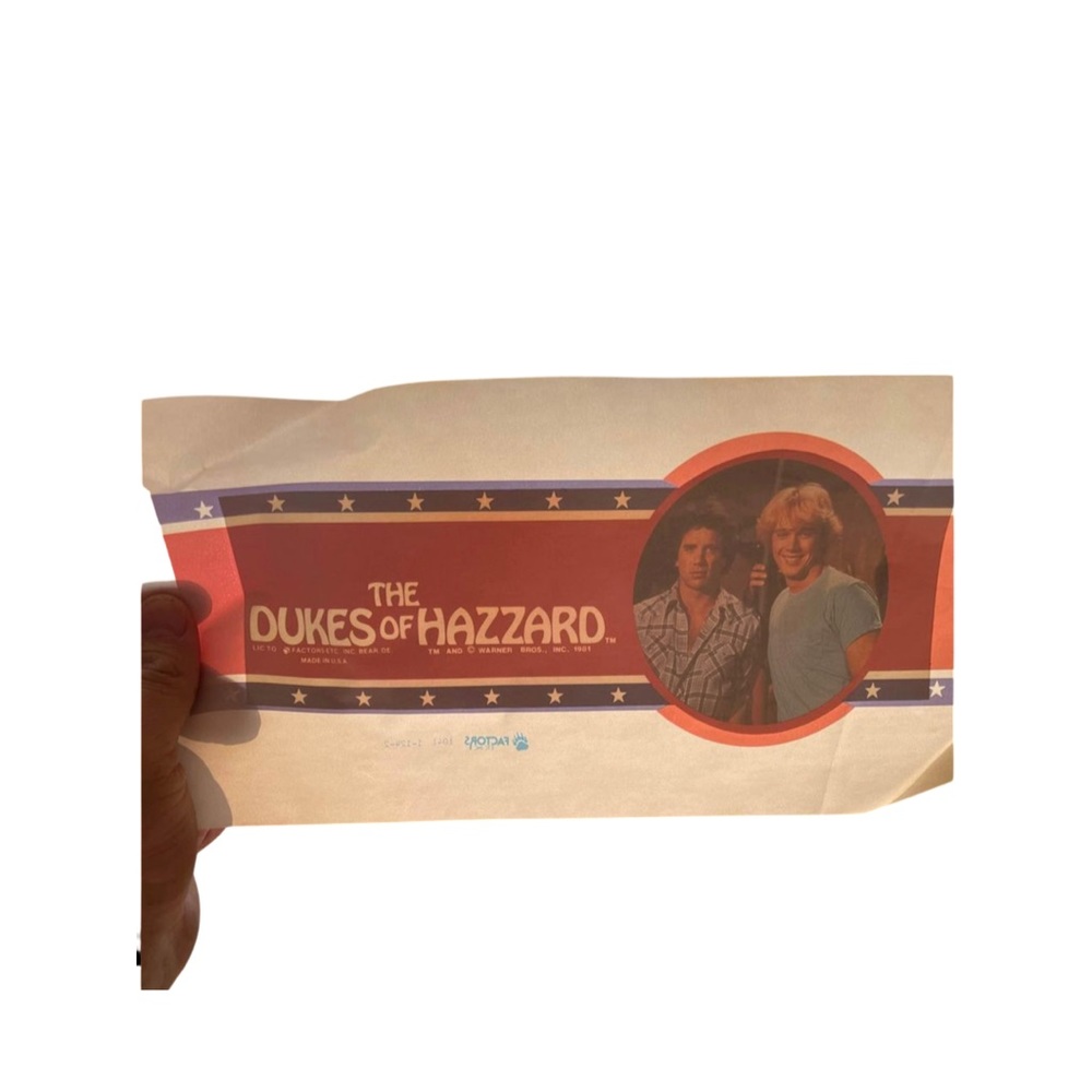 Vintage Dukes of Hazzard Iron On Transfer